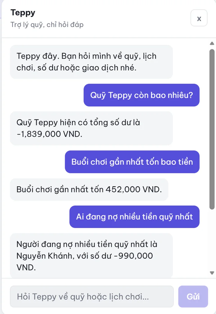 Teppy, the AI fund assistant